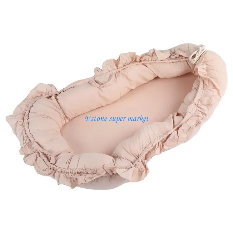

090B Baby Lounger for Newborns Sleeping Bed Cotton Girls Boys Nest Infants In Bed