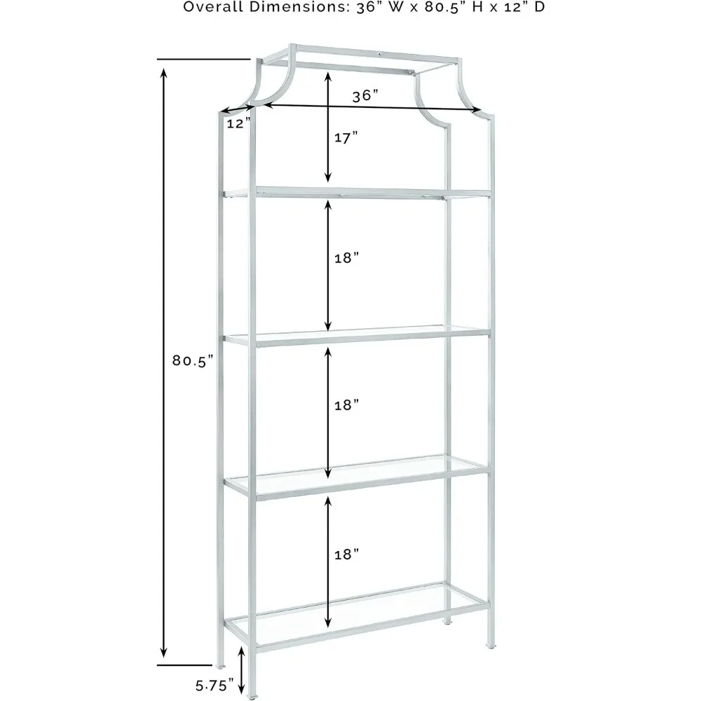 Aimee Etagere 가구 책장, 오일 마찰 청동