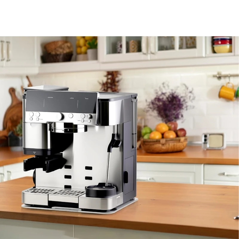 Coffee Station Sliding Tray for ES601 ES701, Clear Acrylic Slide Platform for Kitchen Countertop Machine Access and Routine