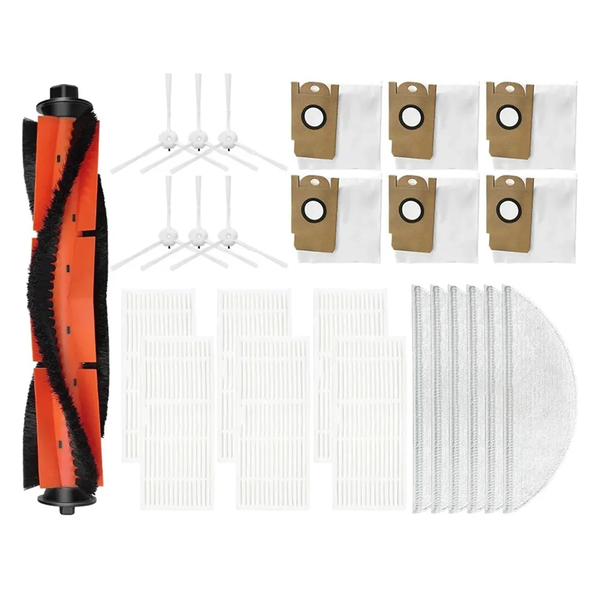 Do odkurzacza R5 Główna szczotka boczna Filtr Hepa Ściereczki do mopa Worek na kurz Akcesoria Wymiana części zamiennych