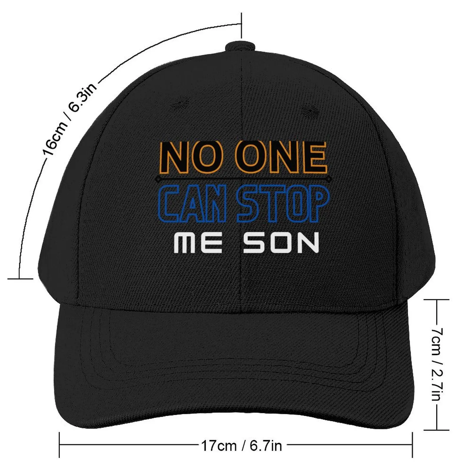 No one can stop me son Baseball Cap Hat Baseball Cap Golf Cap cute custom Hat Ladies Men's