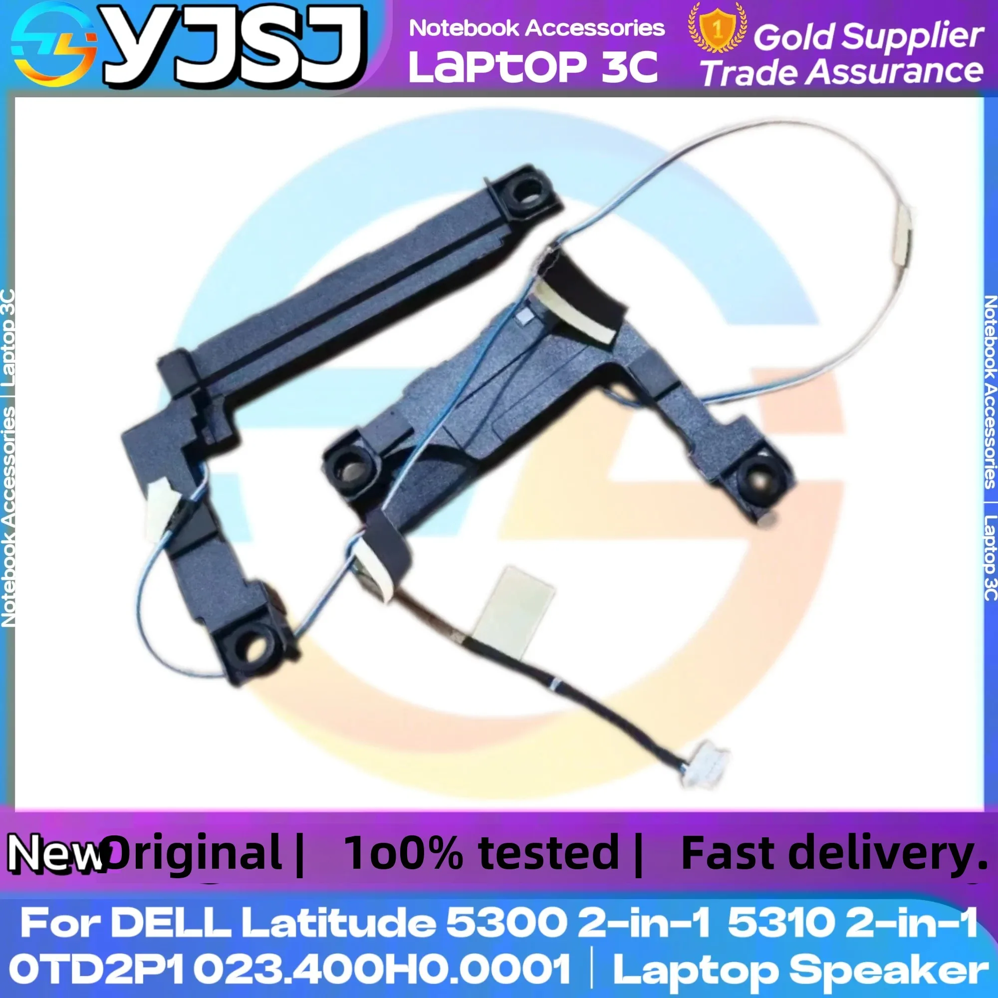 NEW GENUINE Original Laptop Speaker for DELL Latitude 5300 2in1 5310 2-in-1 built-in Speaker 0TD2P1 023.400H0.0001