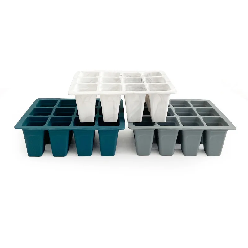 Reusable Seed Starting tray Germination Plant Nursery Seeding Starter Growing Trays Silicone Seed Starting Trays