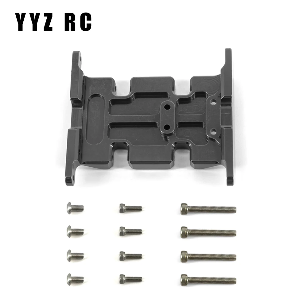 Axial Scx10 Upgrade Parts Chassis Gearbox Mount Transmission Holder Skid Plate Metal For Rc Crawler Car Accessories 1/10 Scale