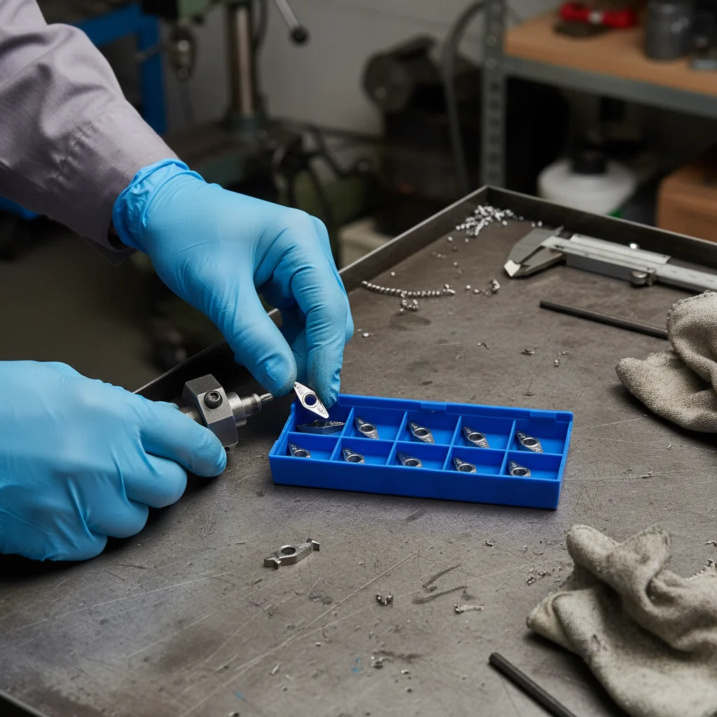 

10 шт. VCGT110308-AK токарная вставка для алюминия VCGT110308-AK H01 серебряные вставки токарный станок металлообрабатывающий инструмент обработка резки