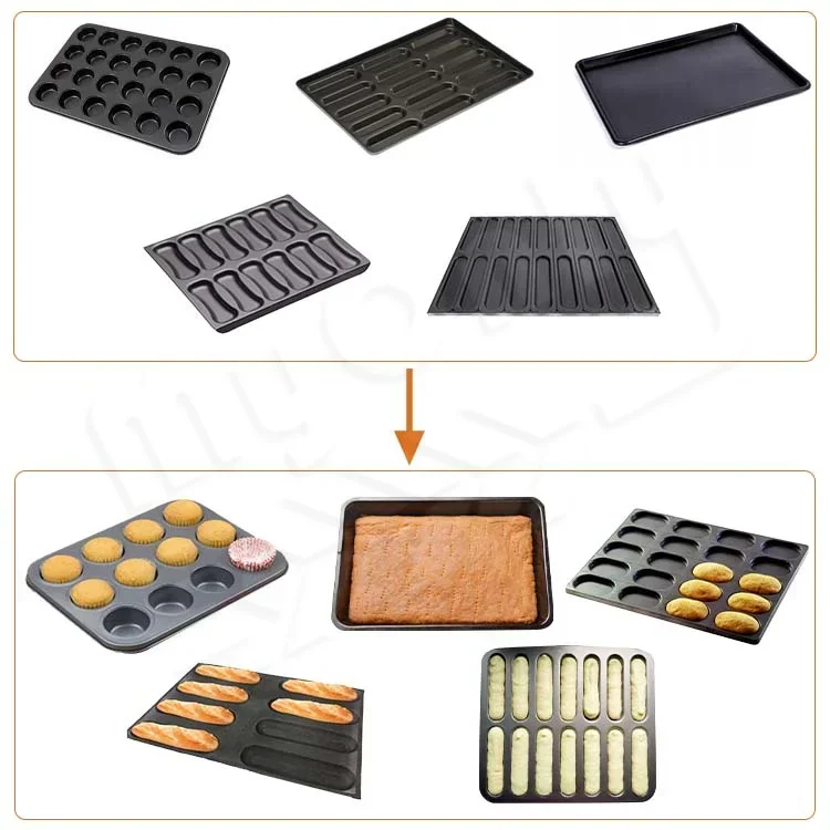 ماكينة تعبئة كب كيك كريم الكيك الأوتوماتيكية ماكينة حقن الكيك ماكينة صنع الكب كيك مع فرن