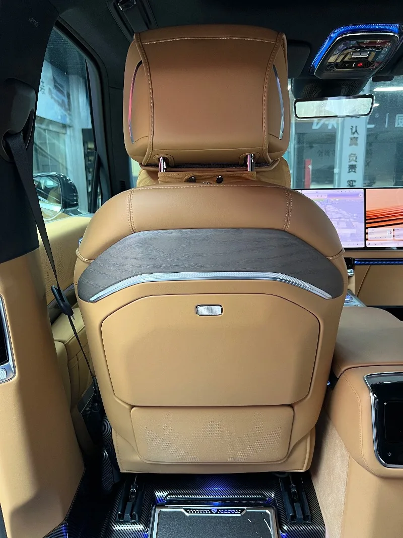 For Zeekr 9X 2025 2026 Car Seat Back Small Table Foldable Adjustable Laptop Desk with Atmosphere Light Modified Accessories detail image 3