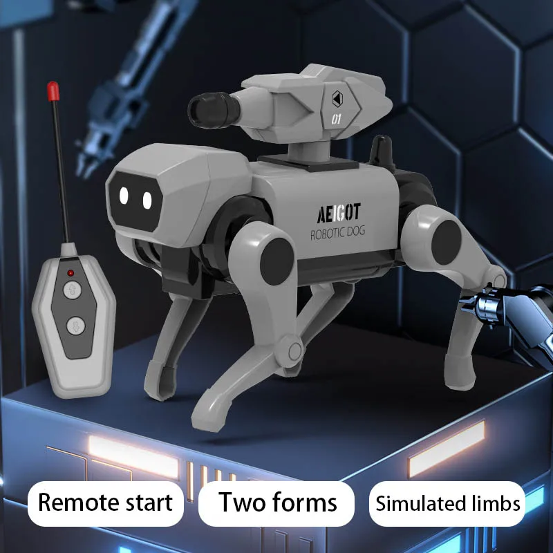 Afstandsbediening voor kinderen Elektrisch mechanisch hondenspeelgoed DIY-montage Intelligente technologie Robothondpuzzel Interactief jongensspeelgoedcadeau