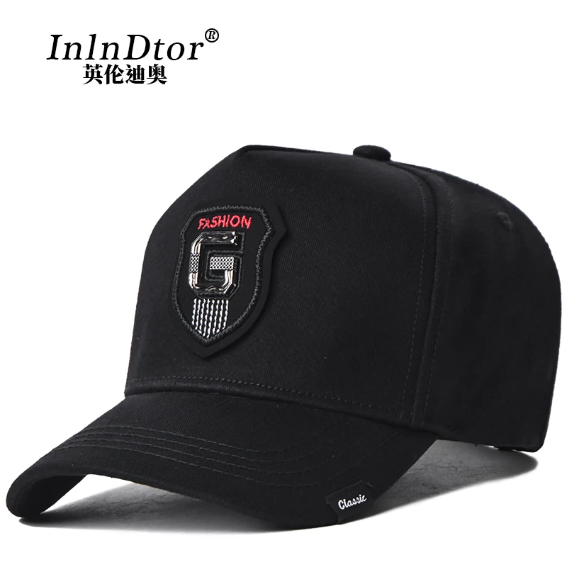 60-65 big head circumference high top baseball cap men show face small hat tide brand large size letters fishing cap