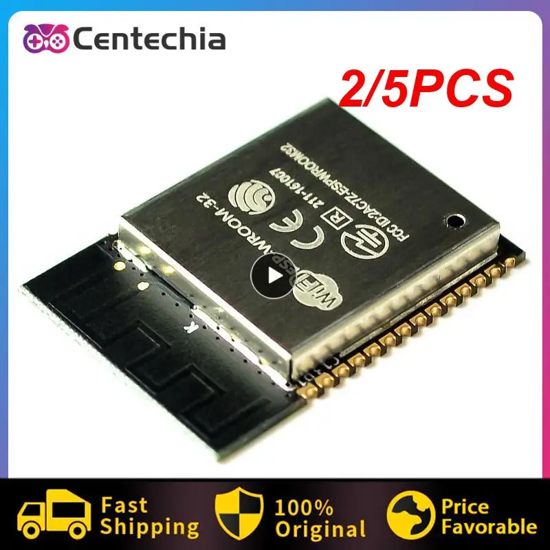 2/3ชิ้นโมดูลไร้สายสมาร์ทอิเล็กทรอนิกส์โมดูล ESP-WROOM-32 -Fi + BT + BLE MCU 2CPU 150 Mbps HALL SENSOR IPEX ESP-32S ESP32