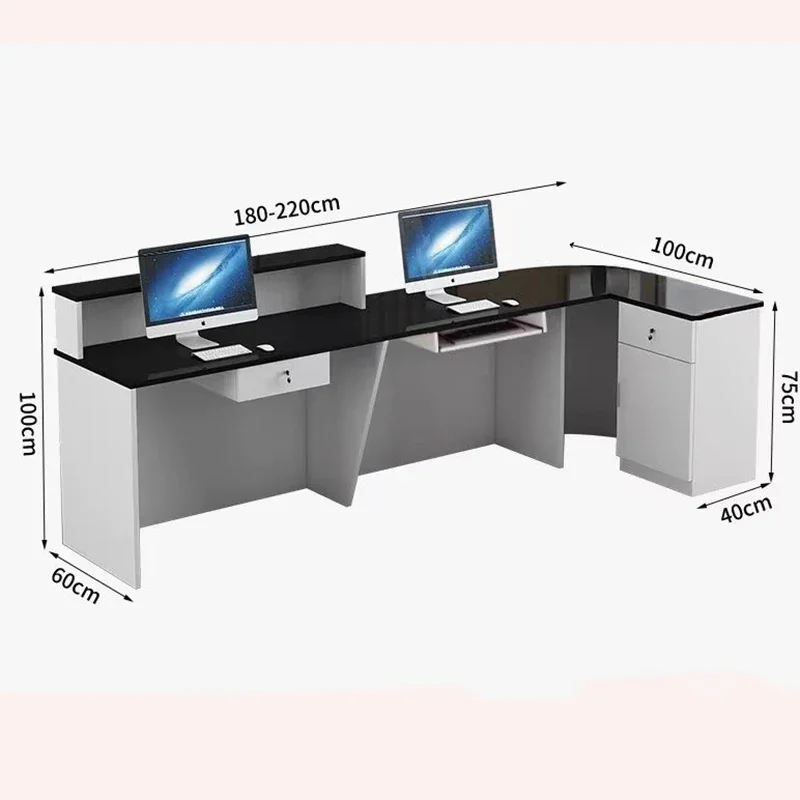Nordic Space Saving Reception Desk Luxury Classic Reception Counter Elegant Vintage Mostrador Recepcion Shop Counter Furniture