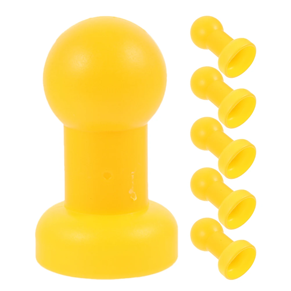 

6 Pcs Trampoline Cap Replacement Parts Kids Pole Covers Mini Leg Jumping Bed Caps for Poles