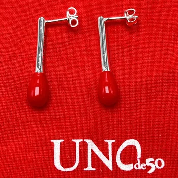 2023 기하학 매치 모양의 여성 귀걸이, 유럽과 미국 로맨틱 주얼리 선물 가방, 가방 포함, UNOde50 베스트셀러 