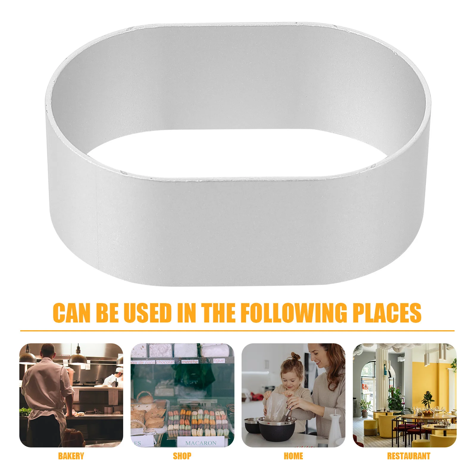 

6Pcs Cake Baking Mold Aluminium Alloy Waterproof Creative Baking Mould for Home Bakery DIY Cake Making Aluminium Alloy Mould