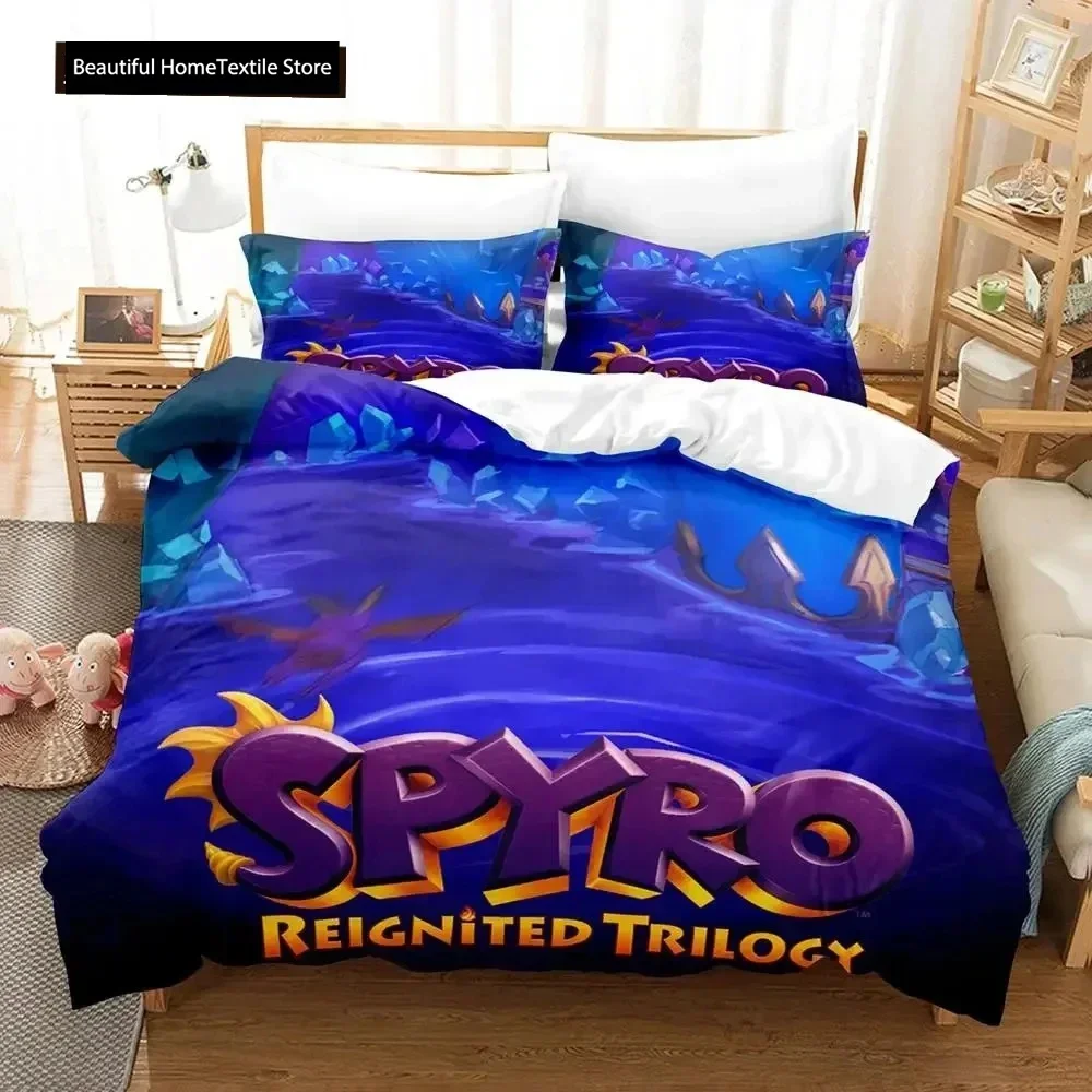 

Spyro Reignited Triology Bedding Set For Adults Boys Duvet Cover Bed Set Single Twin Full Queen Bedding Set Soft And Comfortable