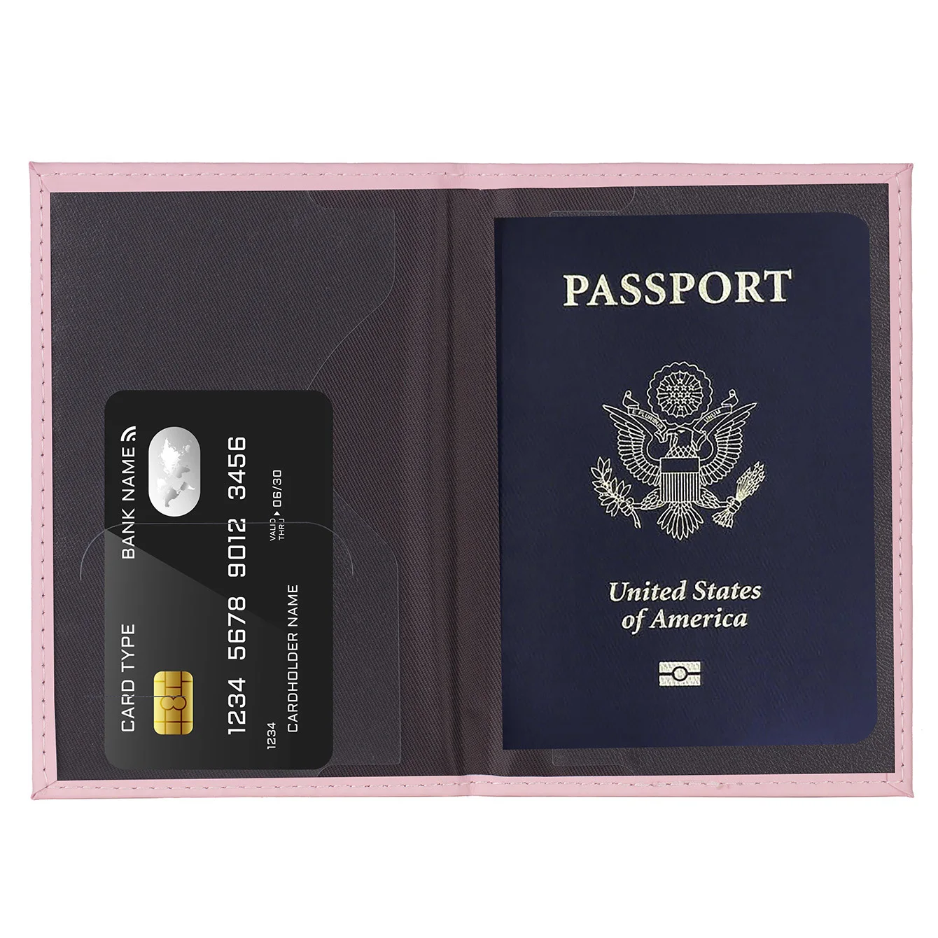 Fashional Letter Travel Passport Holder, PU Leather Literal Passport Cover For Women & Men, Slim Travel Wallet Accessory