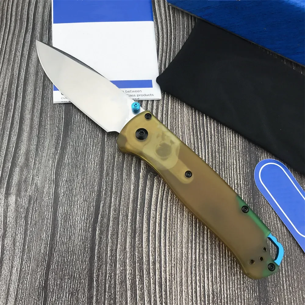 

NEW Folding Knife BM 535 High Quality D2 Blade PEI Handle Tactical Survival Knife Outdoor EDC Camping Hiking Fishing Tool