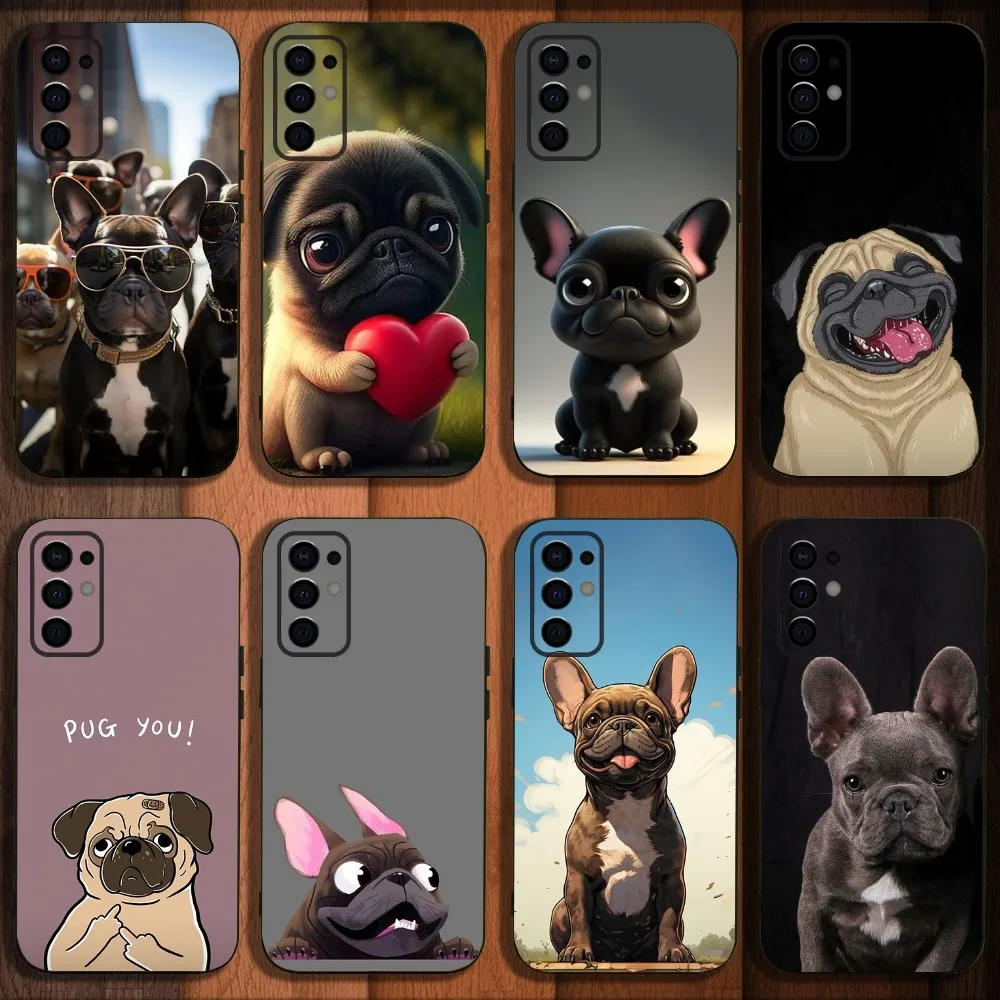 

Animal French Bulldog Dog Phone Case For Samsung S24,S21,S22,S23,S30,Ultra,S20,Plus,Fe,Lite,Note,10,9,5G Black Soft Cover