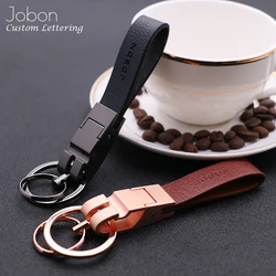 Jobon High-Grade KeyChain Leather Rope Key Holder Gift For Luxury Car Key Chain Holder Best Gift For Women Key Ring Bag Pendant