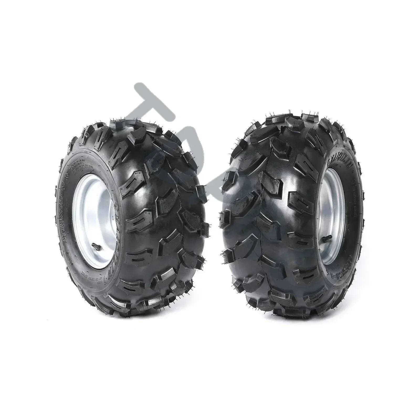 TDPRO 2 Pack 18x9.5-8 18x9.5x8 Rear Tyre+Wheels+Rim for Go-kart ATV Quad Golf Dune Mower