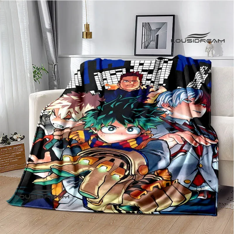 My Hero Academia Printed blanket Warm Flannel blankets throw blankets Soft and comfortable blanket bed linings Birthday Gift