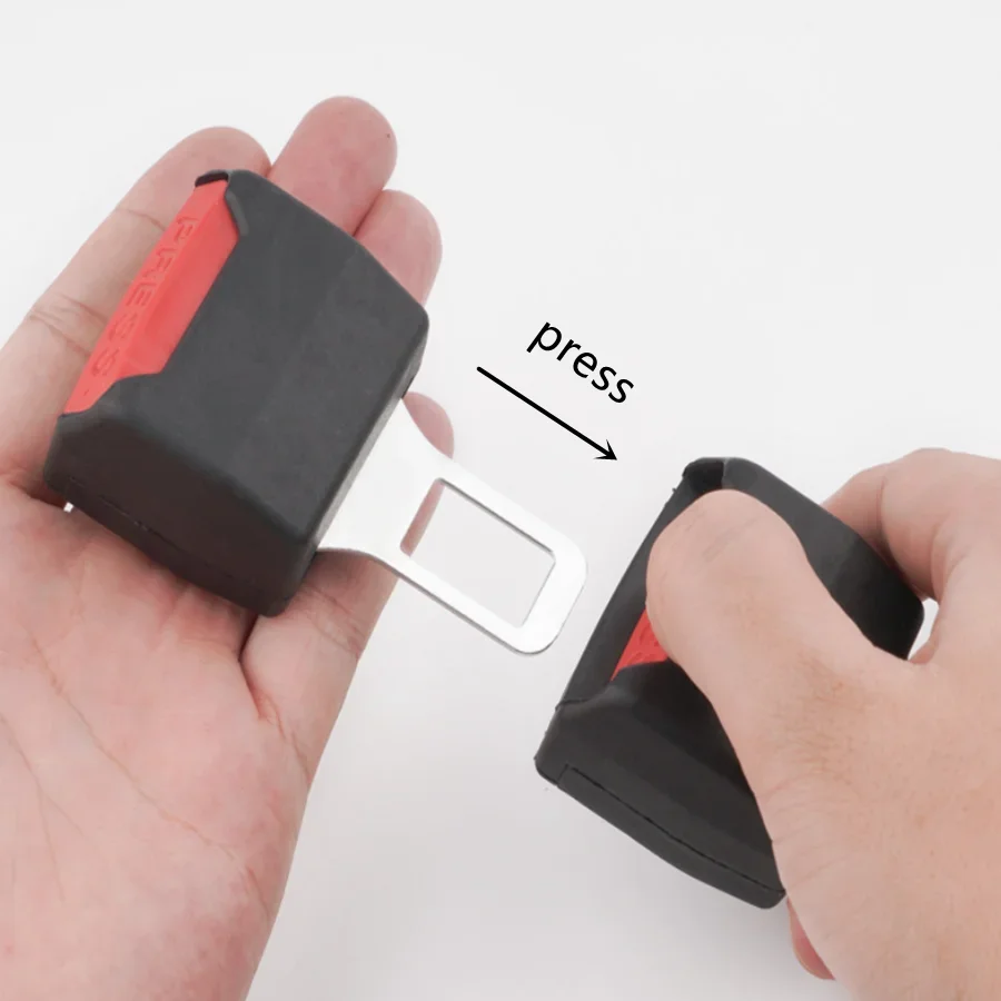 1PCS/2PCS Car Safety Seat Belt Clip Extender Seatbelt Lock Buckle Plug Thick Insert Socket Extension Safe Buckle Tool Accessory image 5