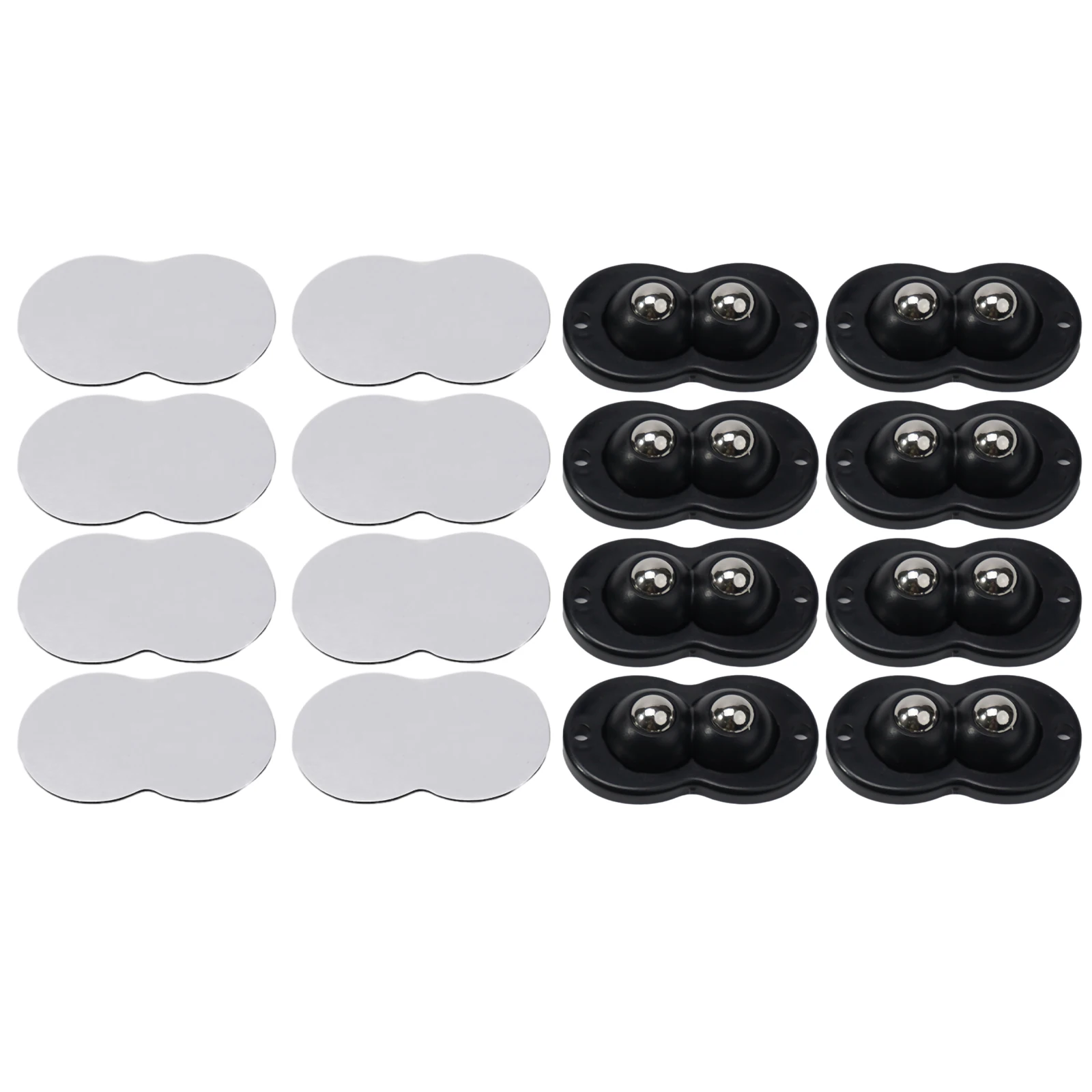 Doppelperlenräder, Möbelrollen, Möbelbewegung, kein Rost, glatt und leise, 360-Grad-Drehung für Möbel, einfaches Rollen