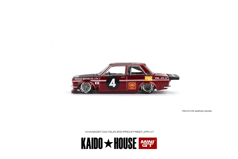 Kaido House x MINI GT 1:64 Datsun 510 Pro Street JPN V1 Diecast Model Car