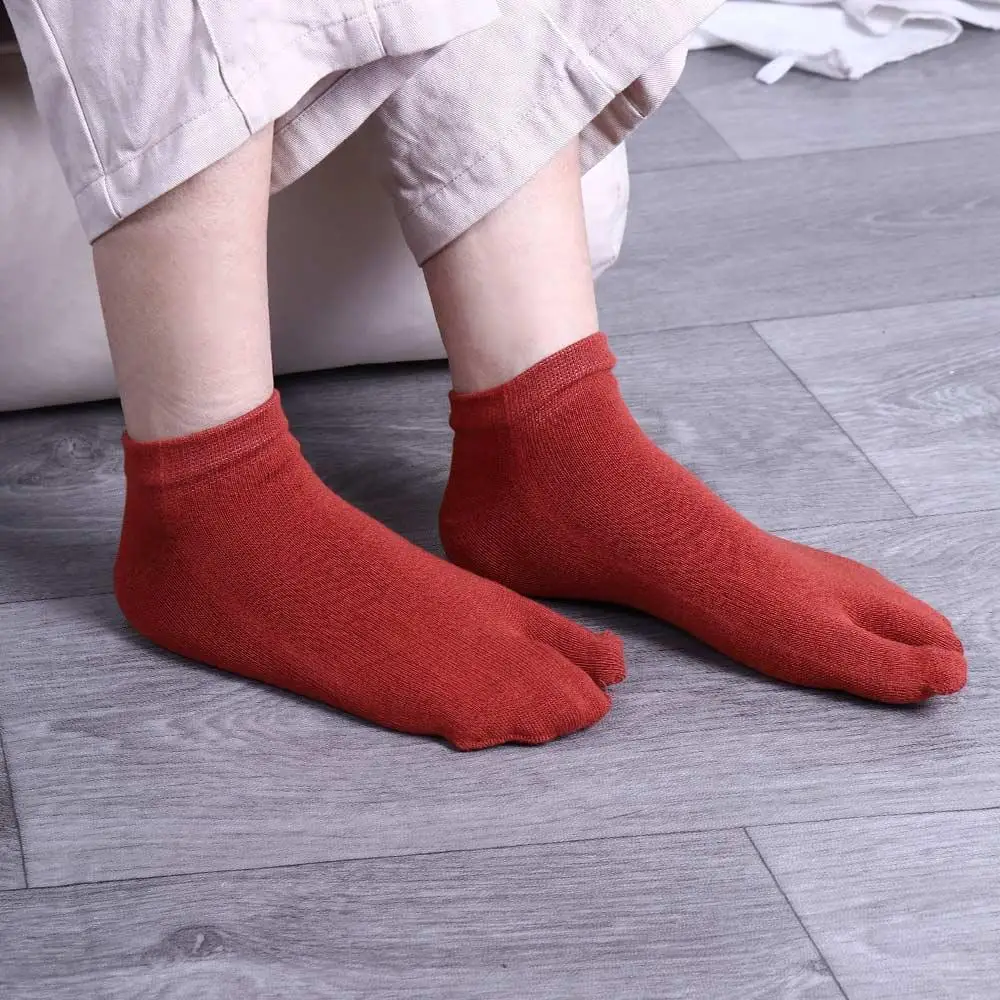 통기성 좋은 실용적인 남녀 공용 면 샌들 플립플랍 스플릿 타비 양말 두 발가락 양말 양말류