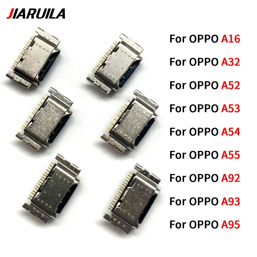 10Pcs - 100Pcs For OPPO A95 A93 A92 A55 A52 A53 A32 A16 USB Charging Port Dock Plug Charger Connector Socket Repair Parts