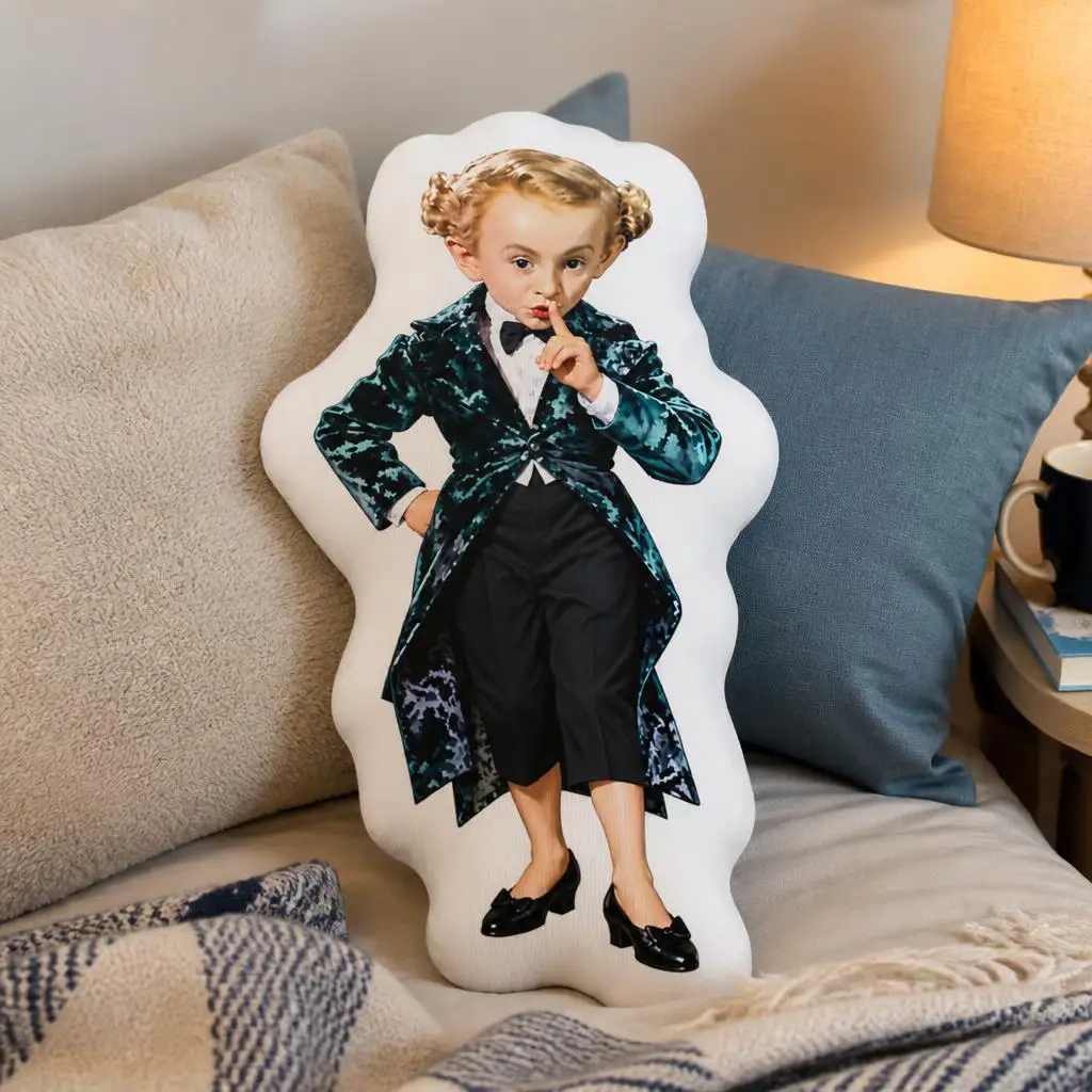 Rumpelstiltskin Tiptoeing Fairy Tale Villain Funny Pillow Cushion Irregular Stuffed Throw Pillow Home Decor Gift Sofa Bed