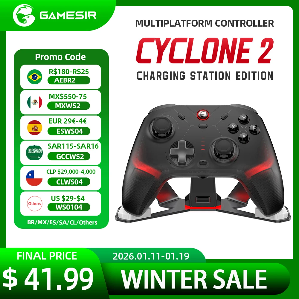 GameSir Cyclone 2: O Melhor Controle para Jogos Móveis e PC com Triggers 2-em-1 e Sensor Hall