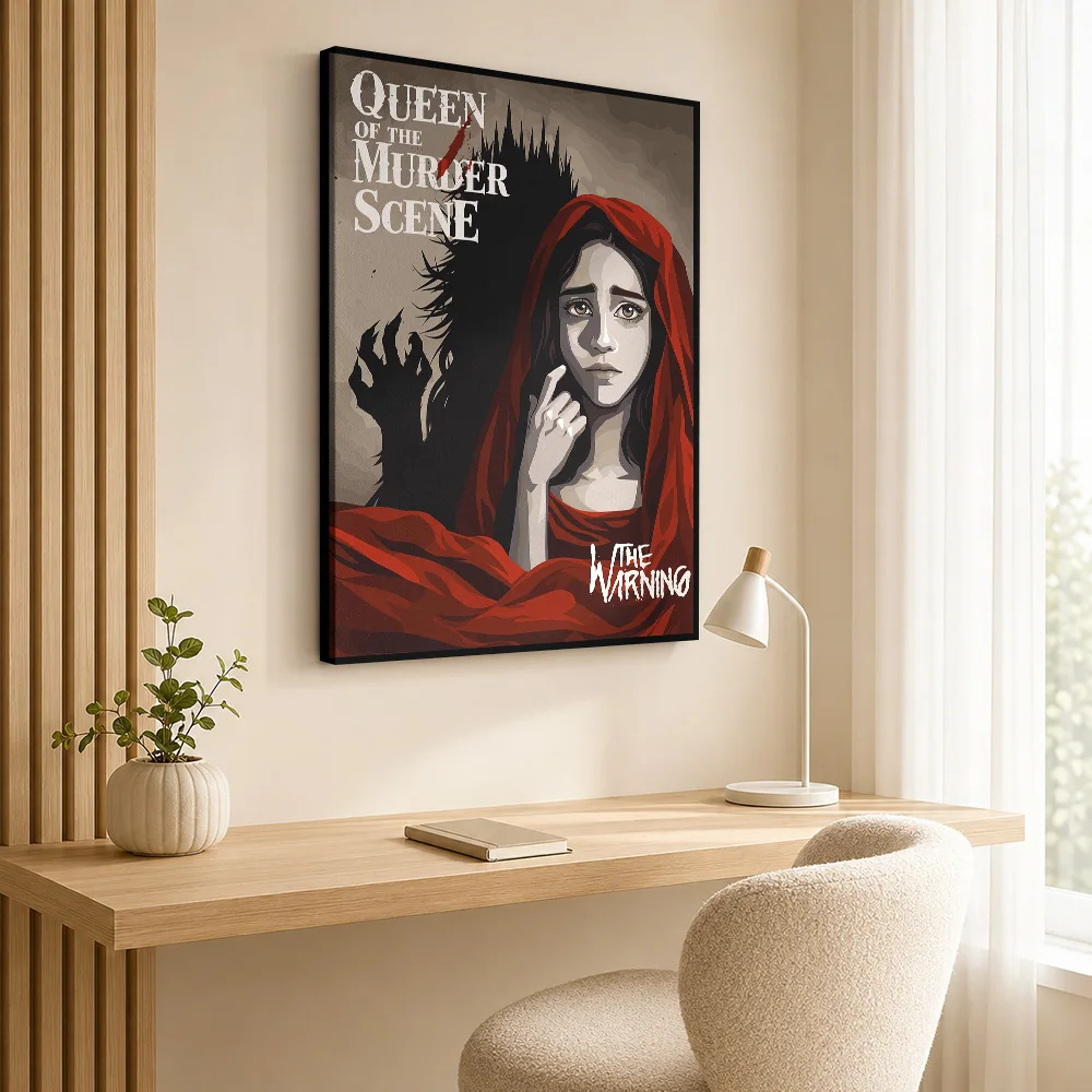The Warning Queen Of Murder Scene Canvas Poster Customized Photo Illustrated Wall Art For Cinema Lounge, Film Collector Gift
