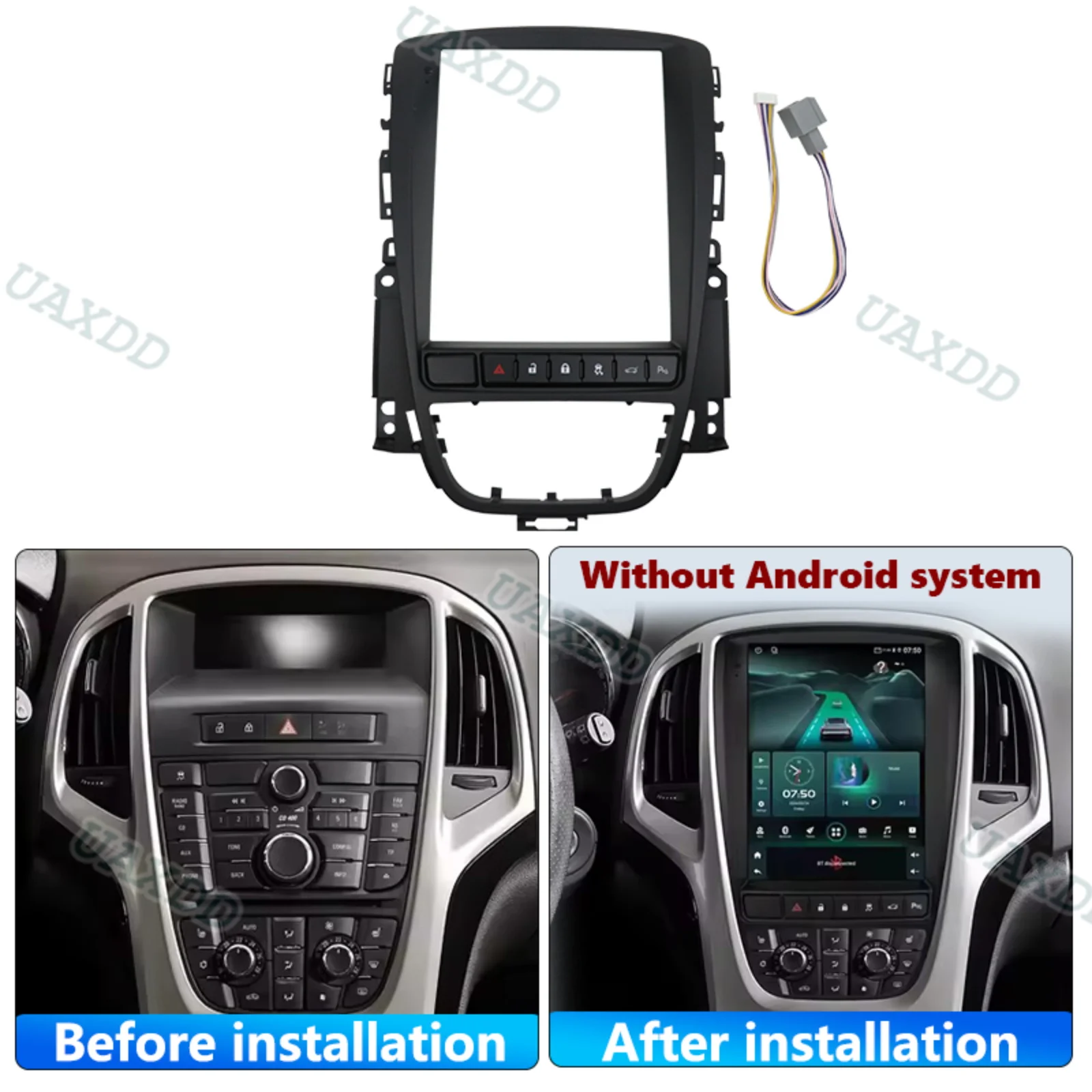 Car Frame Fascia Dashboard FOR Buick 2009-2014 Old Excelle 9.7INCH 2 Din Kit Panel Plastic Accessories Automotive Center Console