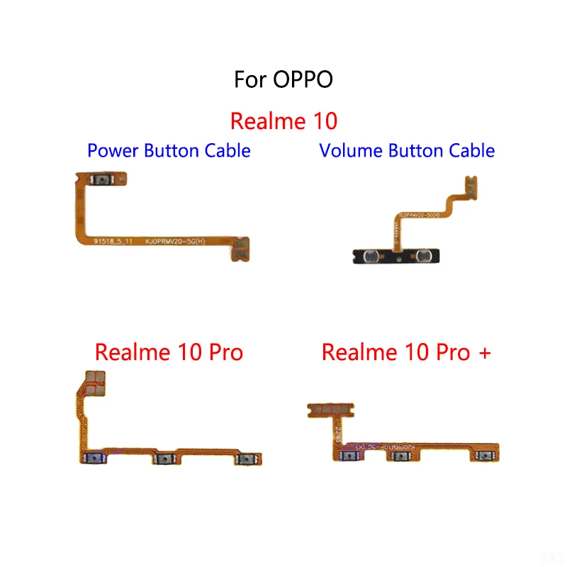 Power Button Switch Volume Mute Button On / Off Flex Cable Realme 10 Pro + Plus