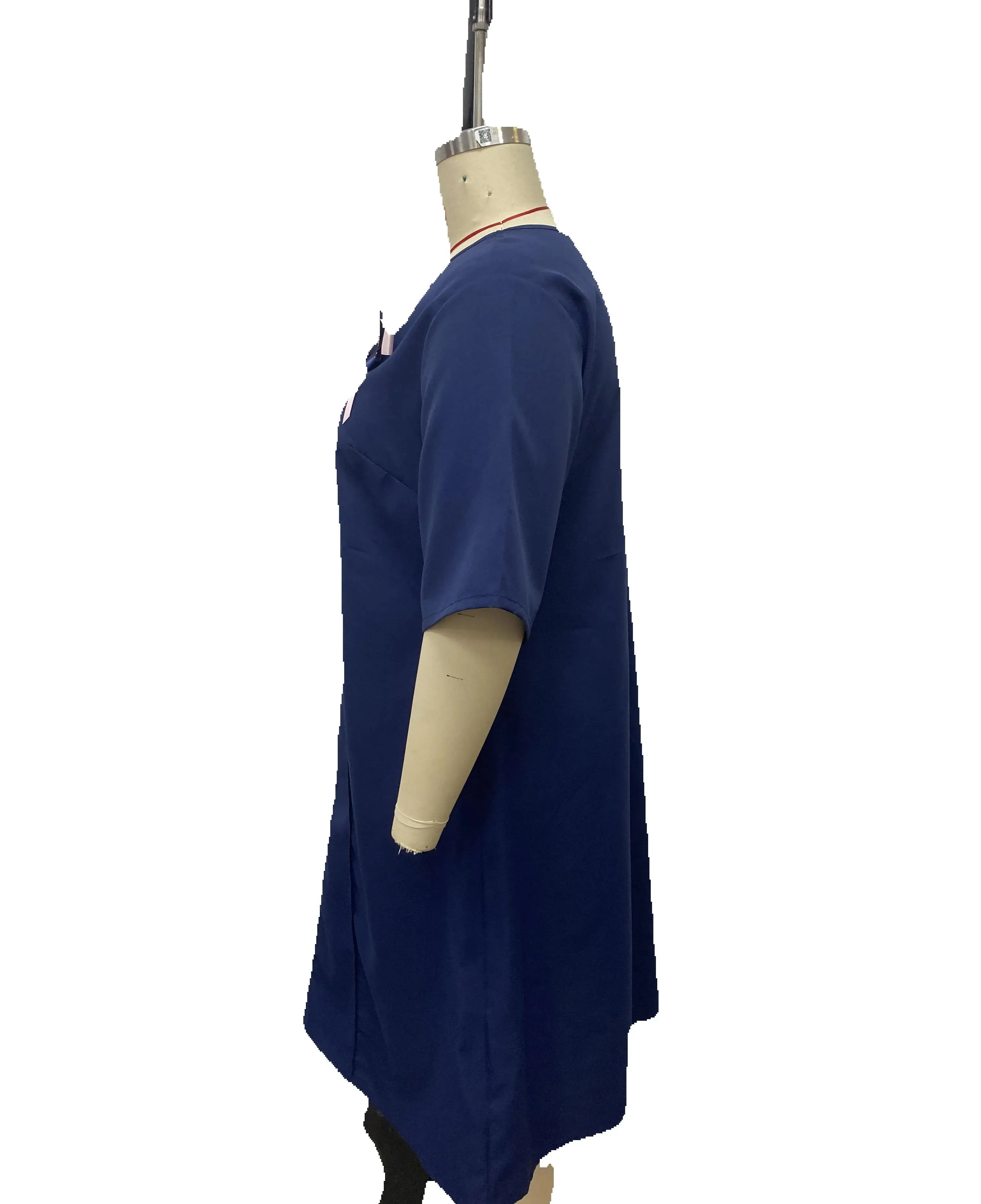 زهرة الوردي س الرقبة نصف كم مكتب رسمي سيدة عادية ألف خط فستان قصير