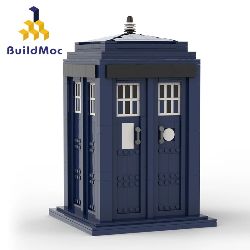 

Buildmoc Doctor TARDIS портал, оптовая продажа, ТВ-шоу MOC, набор строительных блоков, наборы игрушек для детей, подарки, игрушки, 1194 шт. кирпичей