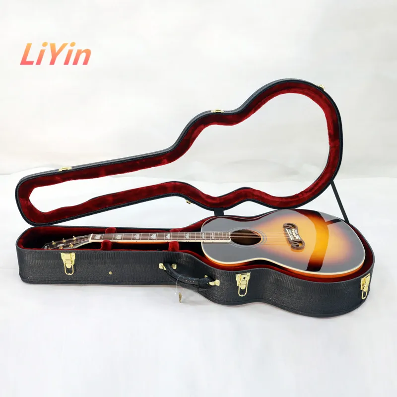 

Hot Sale Acrylic Leather Hard Acoustic Guitar Gig Bag Custom Guitar Bags case