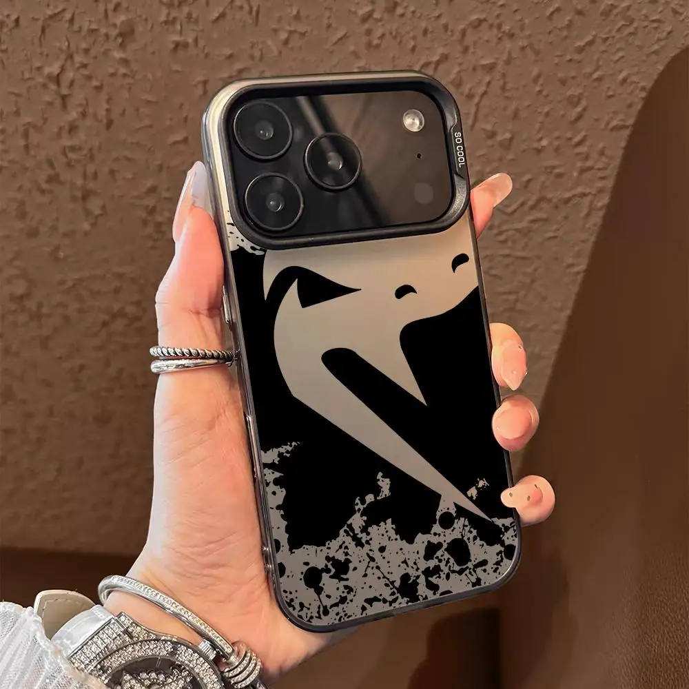 Cool V-VenumS Pattern Phone Case For iPhone 17 16 15 14 13 12 11 Pro Max Air Matte Laser Aurora Shockproof Funda