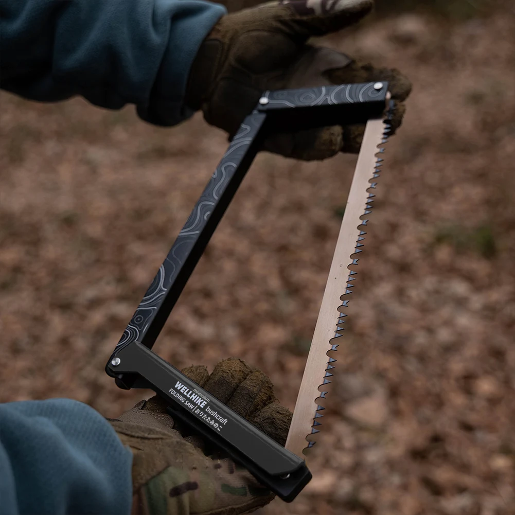 

Folding Saw with Storage Bag Multifunctional Handsaw Aluminum Alloy Camping Foldable Hand Saw Outdoor Hiking Survival Tools