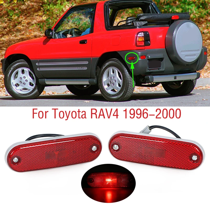 

For Toyota RAV4 RAV 4 1996 1997 1998 1999 2000 Car Rear Bumper Side Marker Reflector Light Lamp