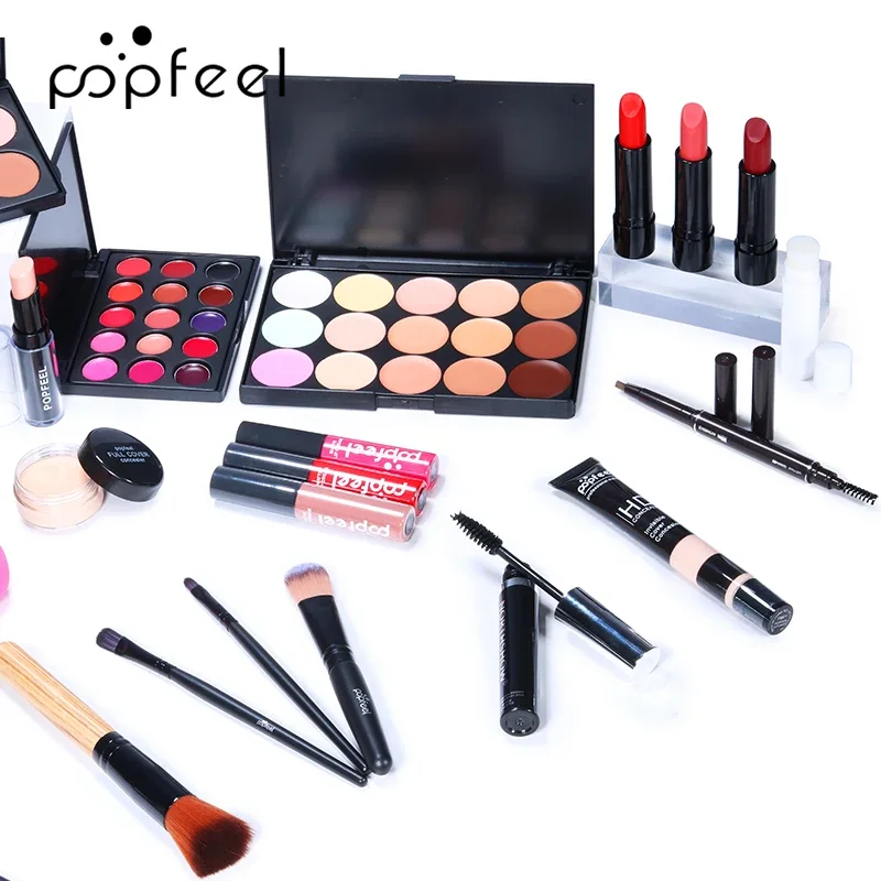 20 / 24Pcs/Set ALL IN ONE Full Makeup Kit Waterproof Concealer Eyeshadow For Girl Eyes Face Lips Cosmetic With Makeup Brush