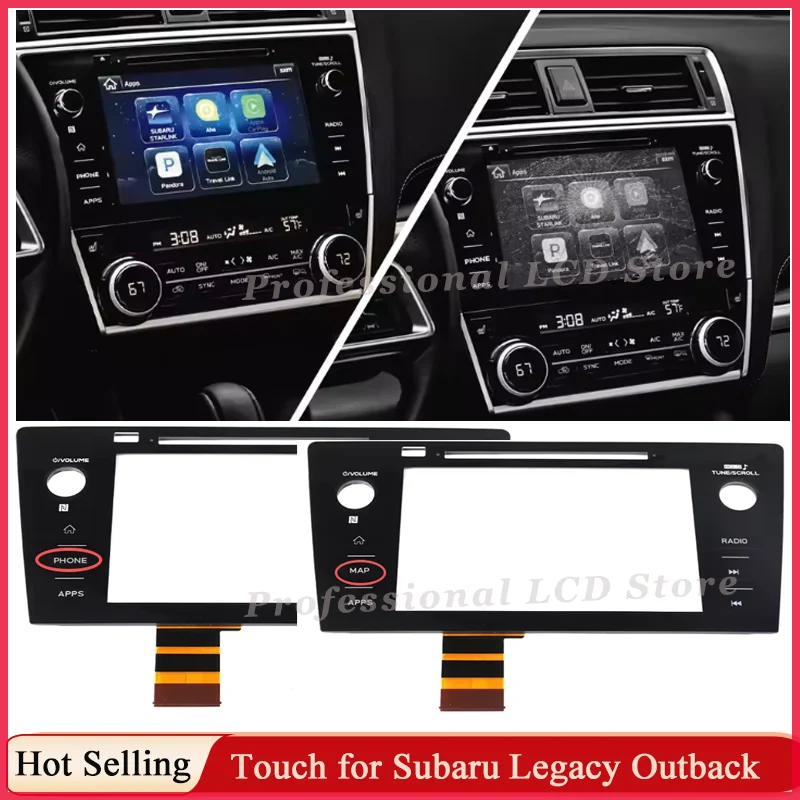 8 inch Touch Screen Digitizer For Subaru Legacy Outback 2018-2019 86431 AL66A 86431-AL66A 86431AL66A 86471AL65A 86471AL66A TOUCH