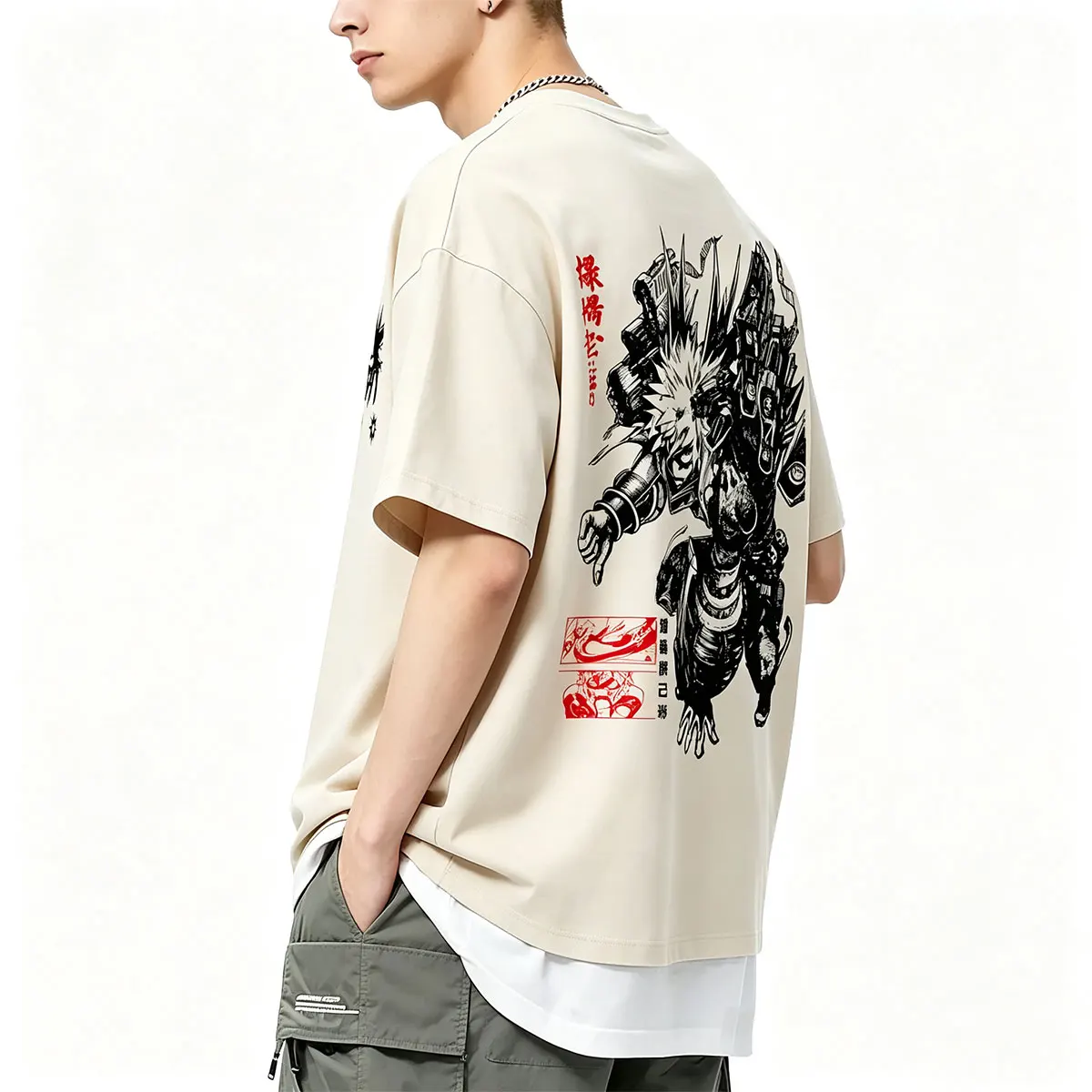 Anime My Hero Academia Bakugo Katsuki Graphic T-shirt Men Women Manga Casual Oversized Streetwear Male Vintage Soft Cotton Tees
