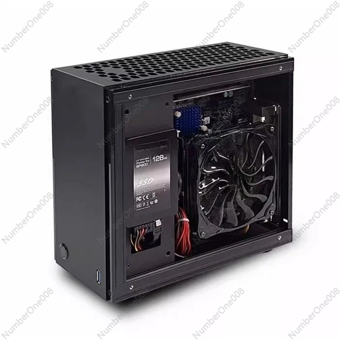

A35S Mini-ITX Computer Case, SFX Power Supply Compatible, Transparent Side Panel, Small Form Factor PC Chassis for DIY Build