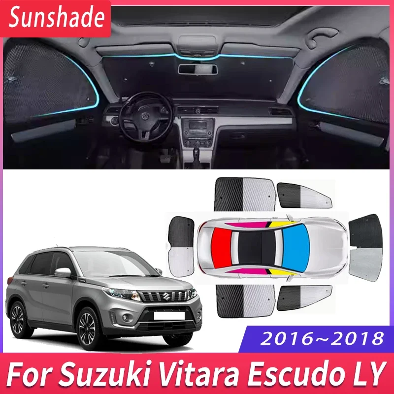 

Car Sunshade For Suzuki Vitara Escudo LY 2016 2017 2018 Heat Insulation Sun Protection Sunshade Windshield Visor Car Accessories