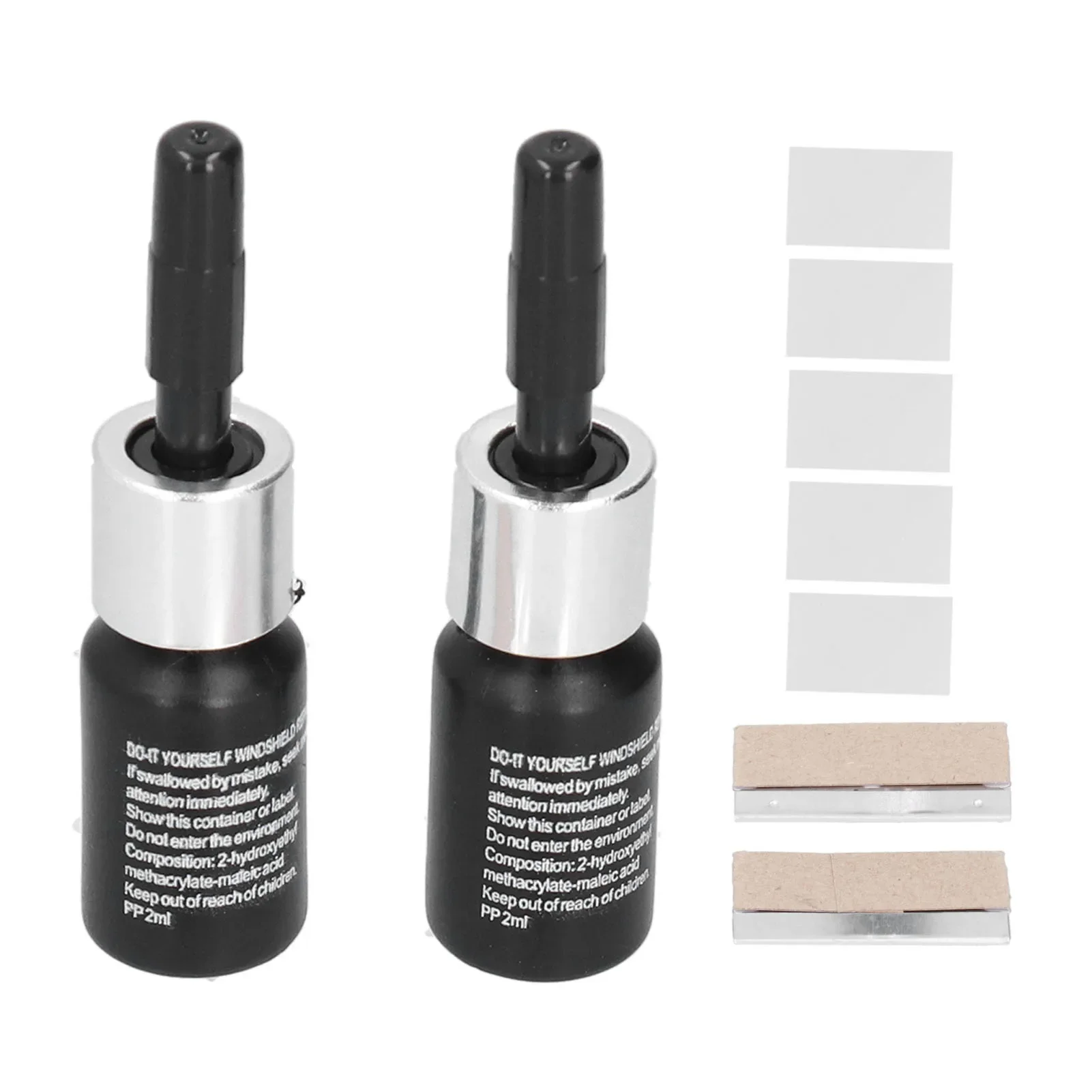 2 Stuks 2Ml Auto Voorruit Reparatie Vloeistof Raam Reparatie Kit Vloeibaar Glas Voor Auto Gebarsten Glas Repareren Auto Voorruit