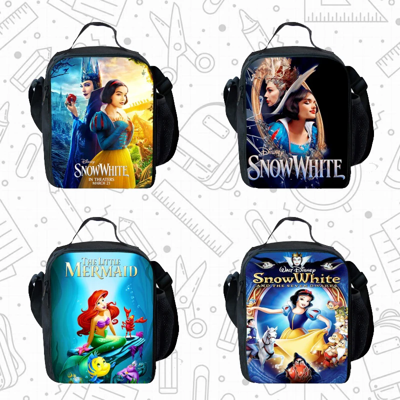 

Disney Lunch bags for Child,Cartoon snow White School Picnic Bags for Girls Boys,Large Kids Insulation Cooler Bags for