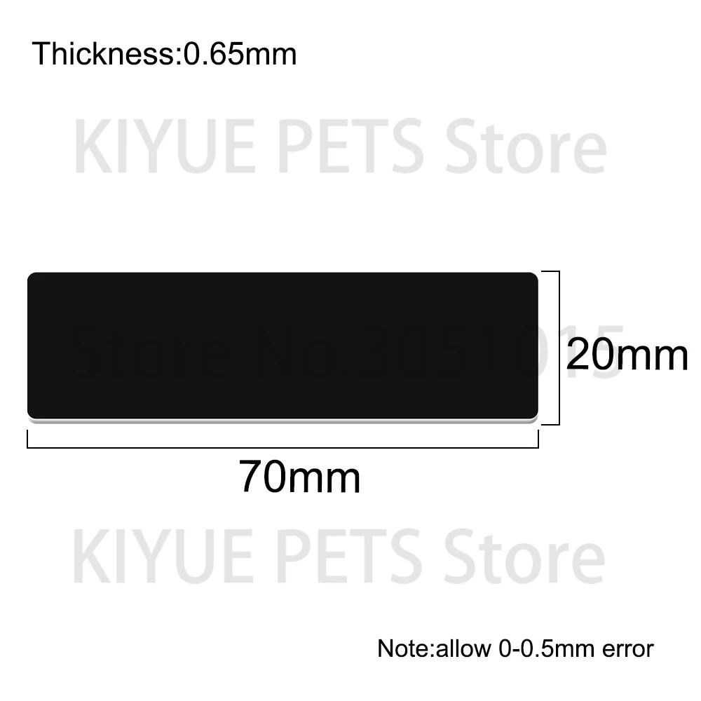 Wholesale 100Pcs Multi Color Blank Stainless Steel Nameplate Blanks Rectangular Engravable Work Name Tags Custom Logo Metal Bar