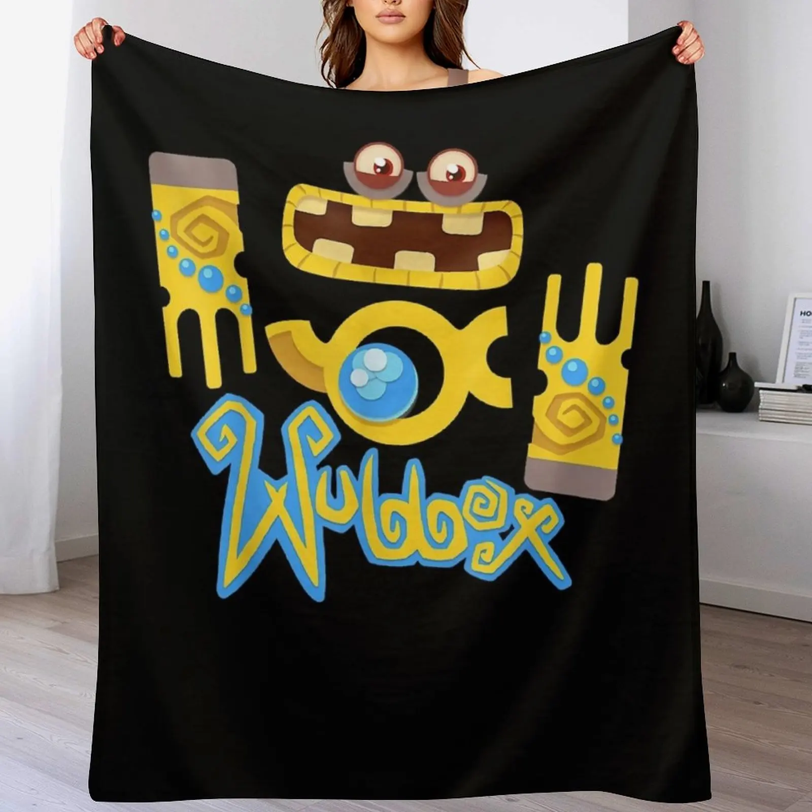 

My Singing Monsters Wubbox Funny Throw Blanket Hairys Soft Plush Plaid manga heavy to sleep Blankets